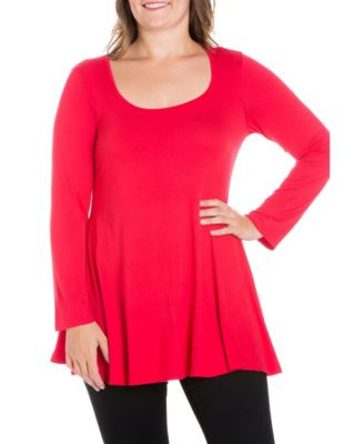 Women's Plus Size Poised Swing Tunic Top