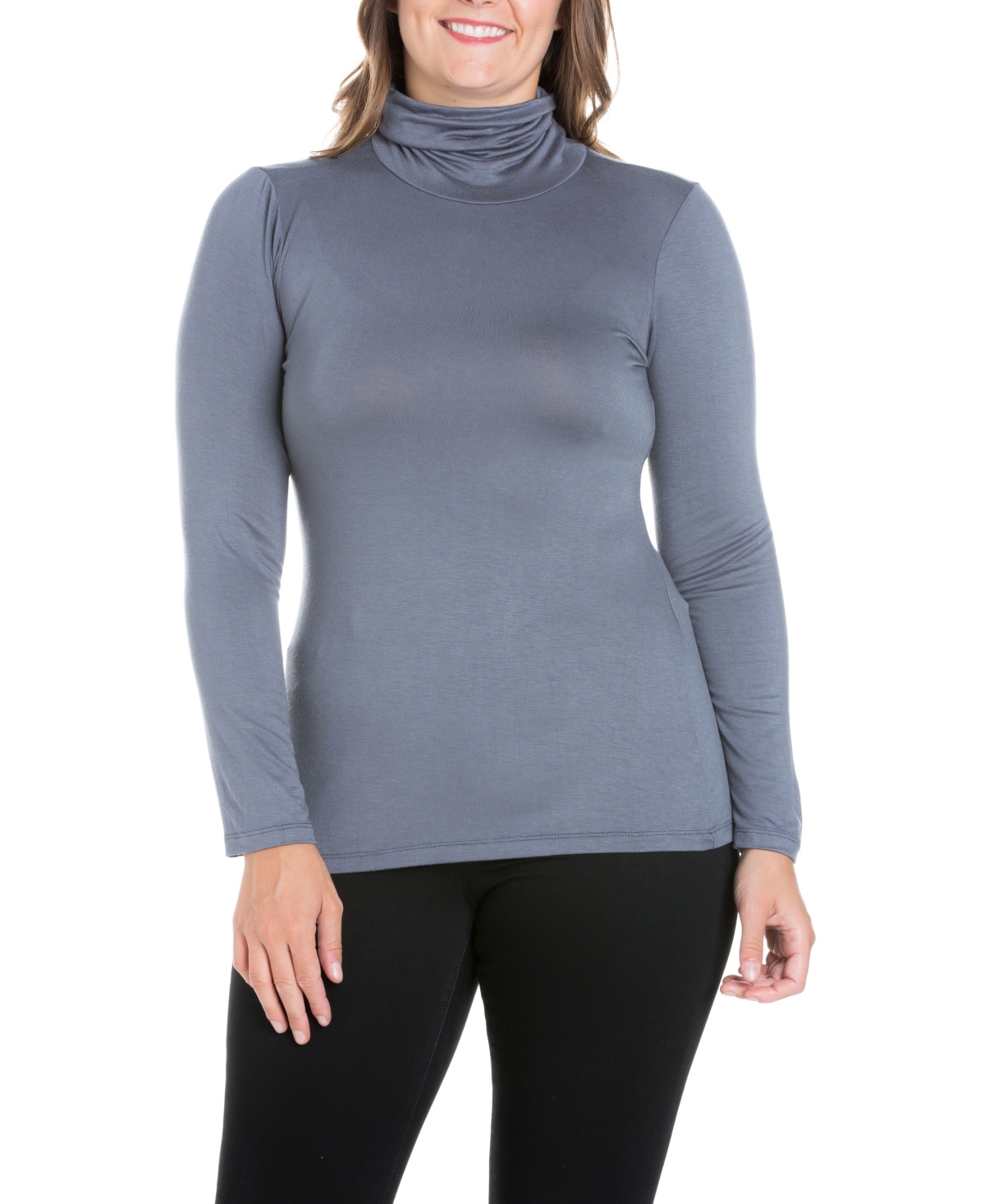 Women's Plus Size Classic Turtleneck Top