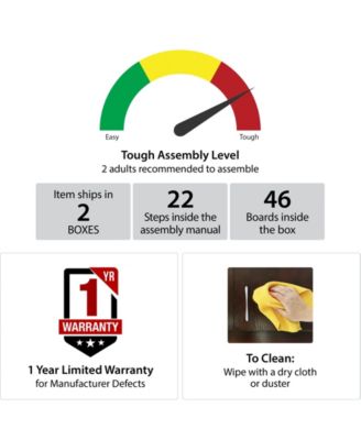 Novogratz Collection Novogratz Finley 6 Drawer Dresser