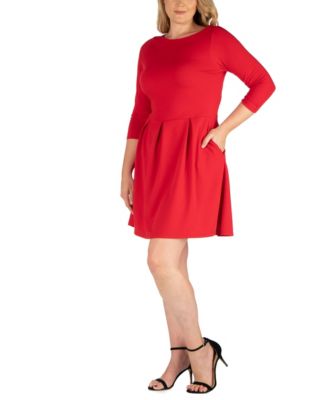 Women's Plus Size Perfect Fit and Flare Dress