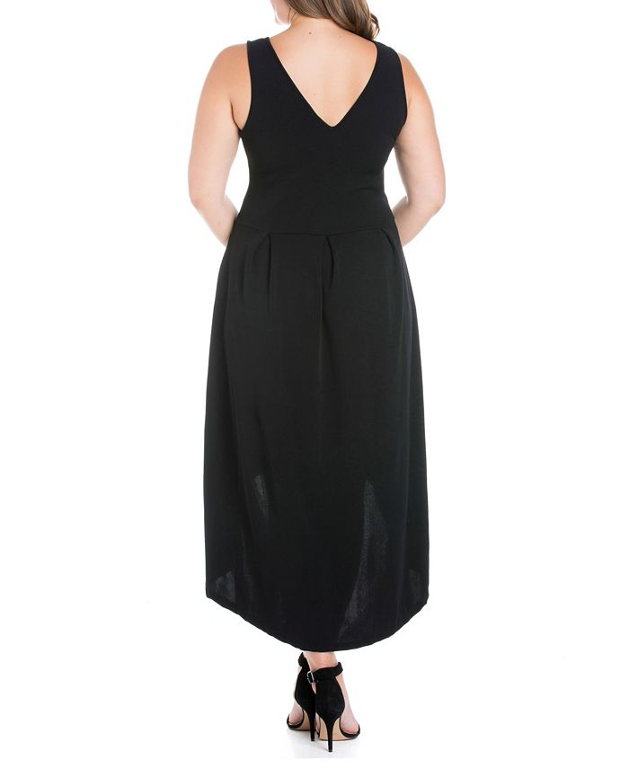 24seven Comfort Apparel Women's Plus Size High Low Party Dress - Macy's