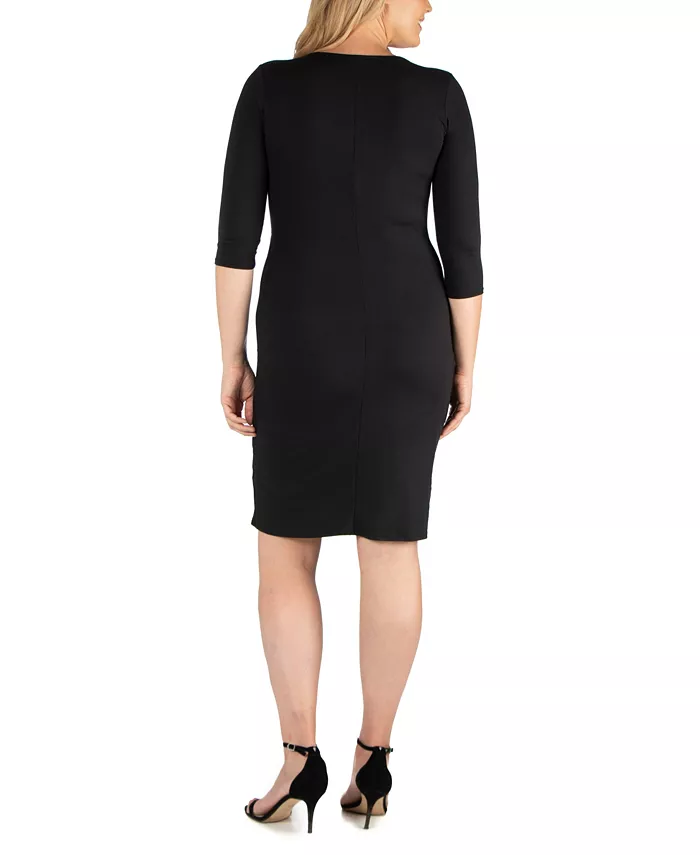 Plus Size Wrap Dress - thumbnail 5