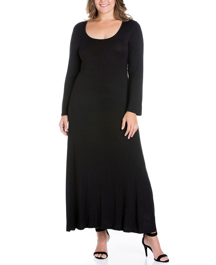 24seven Comfort Apparel Women's Plus Size Maxi Dress - Macy's