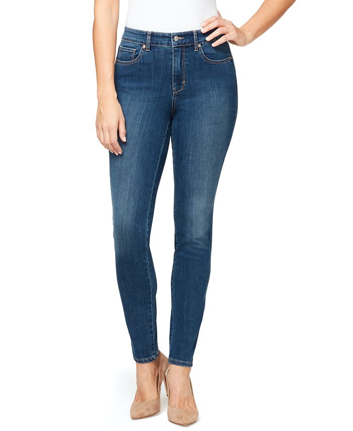 Gloria Vanderbilt Women's Midrise Skinny Short Length Jeans - Macy's