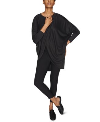 b new york - Cross Front-Drape Long-Sleeve Top