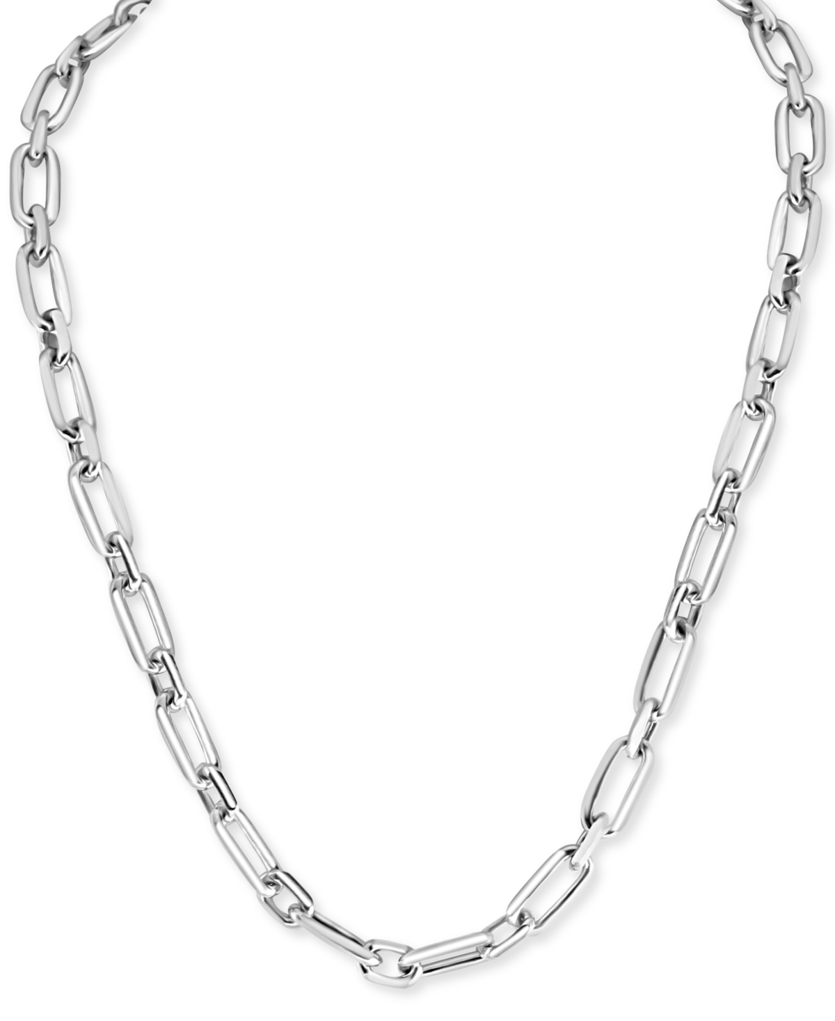 Effy Men's Large Oval Link 22" Chain Necklace in Sterling Silver - Silver