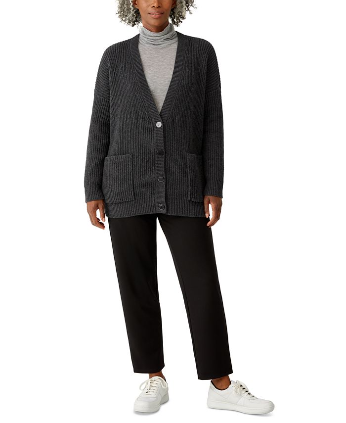 Eileen Fisher Boyfriend Cardigan Macy's