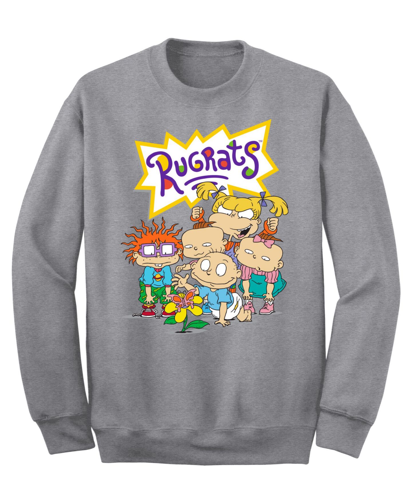 Мужской флисовый свитшот Airwaves Rugrats Natural Wonder, цвет: Меланжевый серый — фото 1