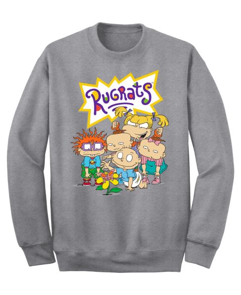 Мужской флисовый свитшот Airwaves Rugrats Natural Wonder, цвет: Меланжевый серый