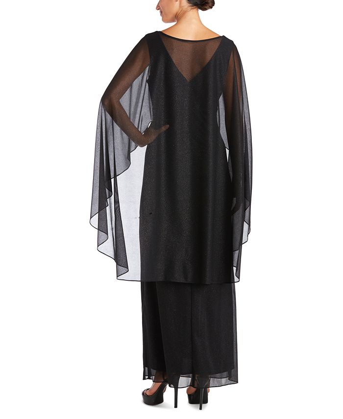 R & M Richards Shimmer Capelet Gown & Reviews - Dresses - Women - Macy's
