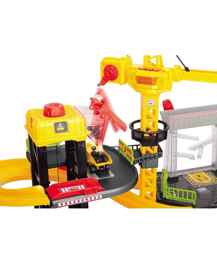Dickie Toys HK Ltd Dickie Toys Construction Playset with 4 DieCast