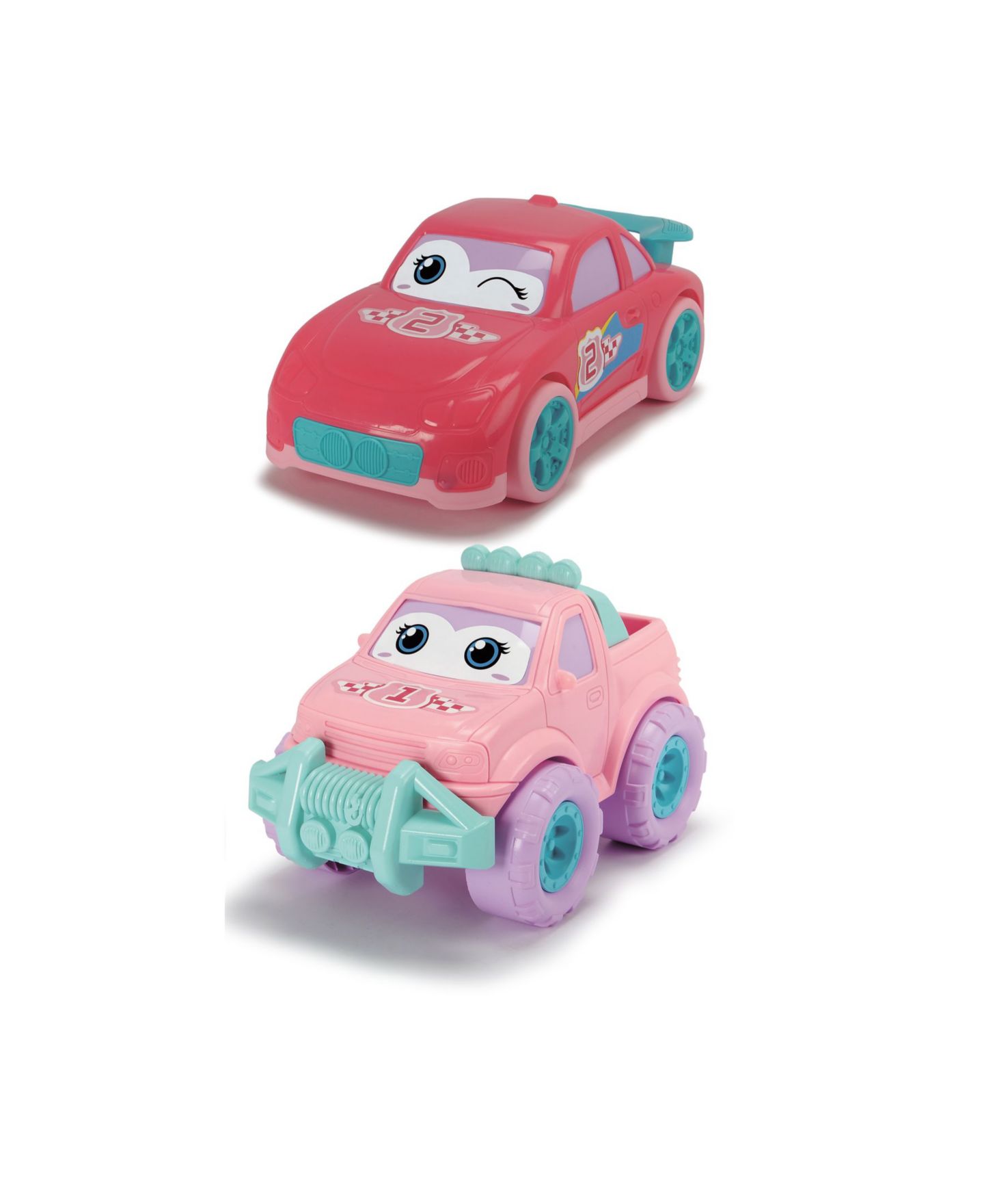 Детские игрушки Redbox Happy Friends Preschool Toy Car and Off-Roader, 2-Piece Set — фото 2