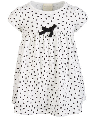 First Impressions Baby Girls Dot-Print Cotton Dress, Created for Macy's ...