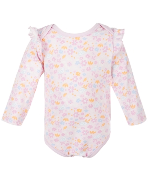 First Impressions Baby Girls Fall Floral-Print Bodysuit Created for Macy's