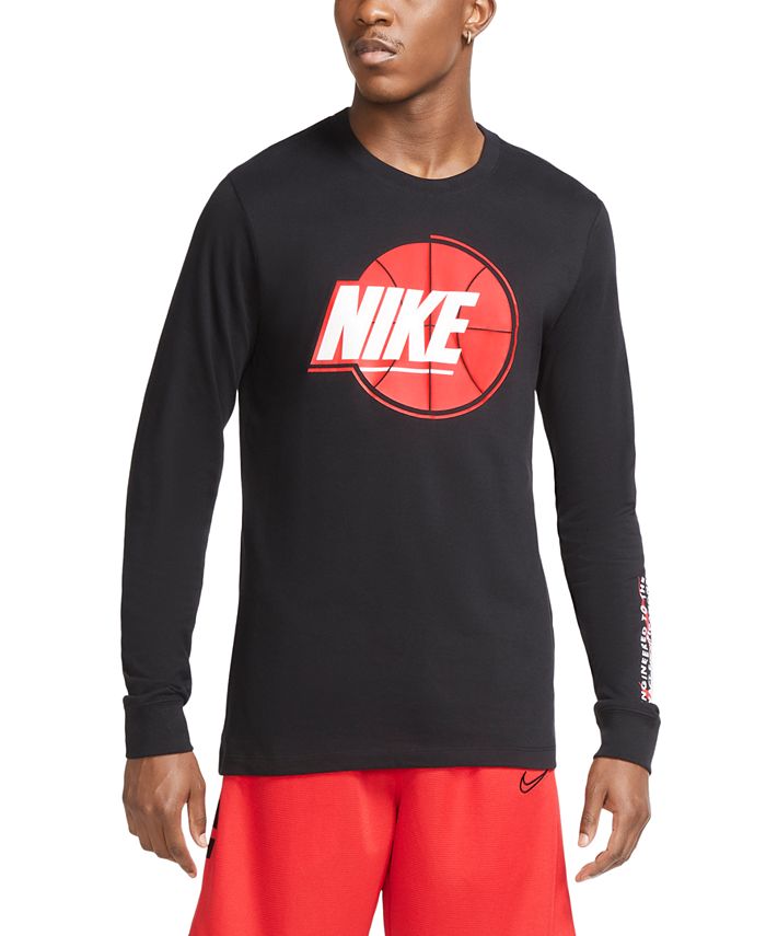 Dri-fit men's long sleeve basketball t-shirt sale