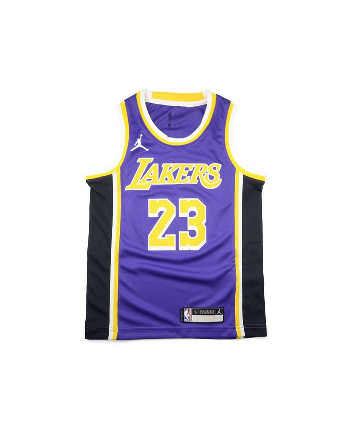Youth Los Angeles Lakers LeBron James Jordan Brand Purple