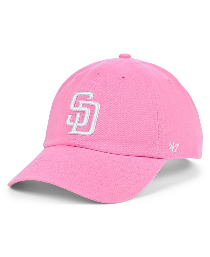 47 Brand San Diego Padres Pink CLEAN UP Cap - Macy's