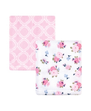 Luvable Friends Baby Girls Coral Fleece Blanket