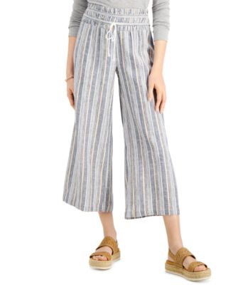 macys wide leg capris