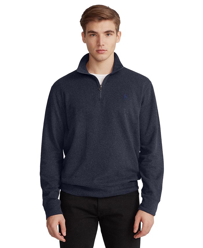 Polo Ralph Lauren Men's Jersey Quarter Zip Sweatshirt - Macy's