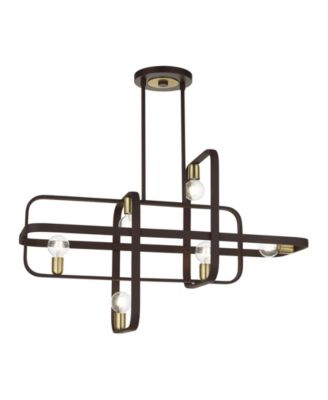 Bergamo 6 Lights Linear Chandelier