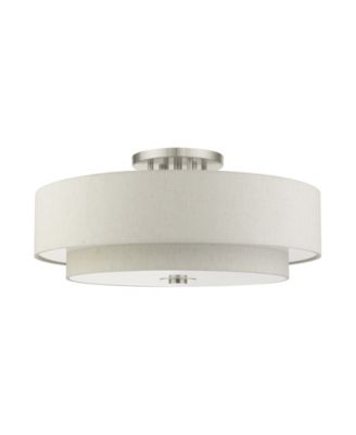 Meridian 6 Lights Semi Flush Mount