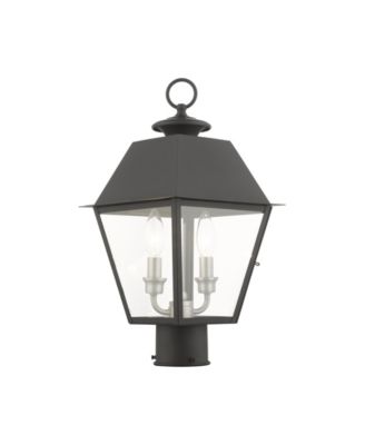 Mansfield 2 Lights Outdoor Post Top Lantern