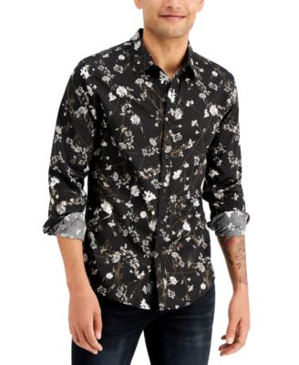 GUESS - Men's Luxe Stretch Mystic Floral-Print Shirt