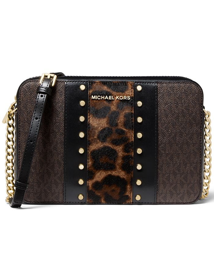 Michael kors jet set signature large east west crossbody on sale