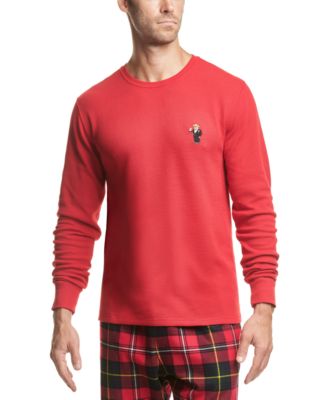 Polo Ralph Lauren Men's Bear Waffle-Knit Sleep Shirt & Reviews - Pajamas &  Robes - Men - Macy's
