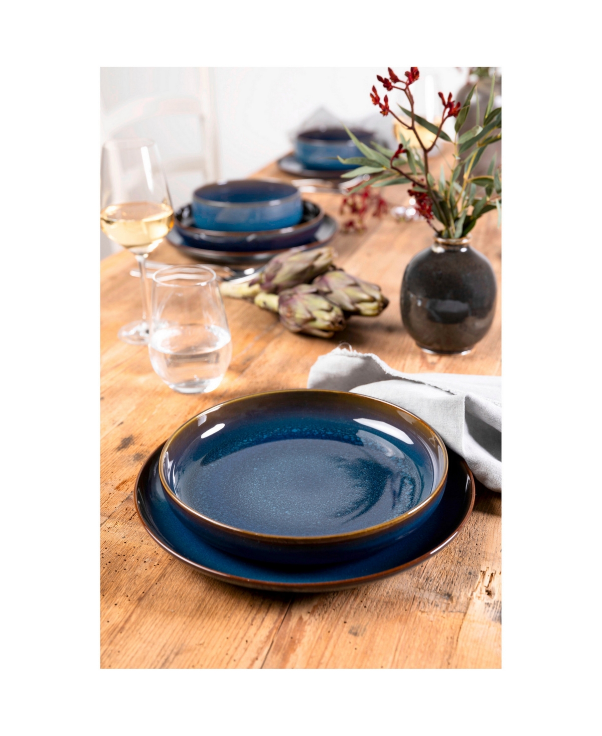 VILLEROY & BOCH CRAFTED DENIM DEEP SOUP PLATE 