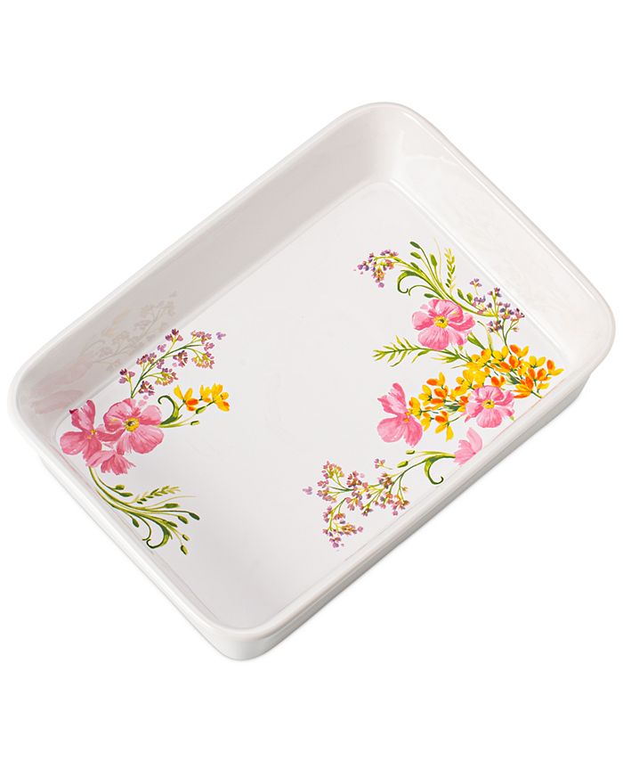 Martha Stewart Collection Floral Lasagna Pan, Created for Macy's Macy's