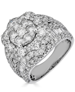 image of Diamond Cluster Ring (4 ct. t.w.) in 14k White Gold