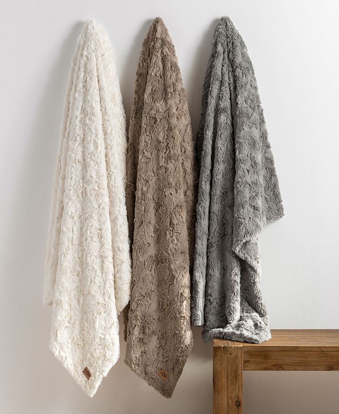 UGG® Adalee Faux Fur Throw & Reviews Blankets & Throws Bed & Bath