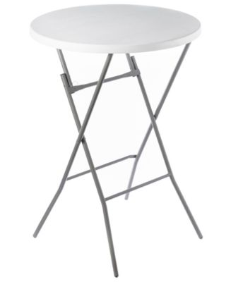 Gardenised Tall Garden Patio Folding Round Cocktail Table for Indoor ...