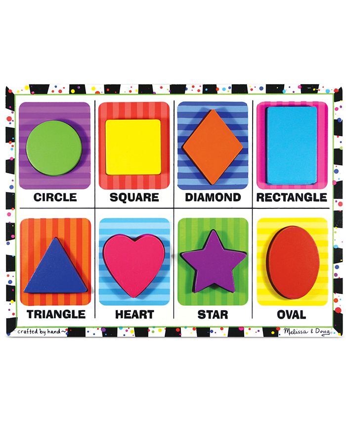 melissa and doug geometric shapes puzzle