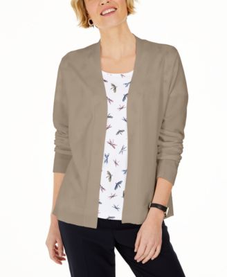 Karen Scott - Petite V-Neck Cardigan