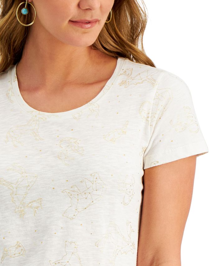 Style & Co Cotton Printed TShirt, Created for Macy's Macy's