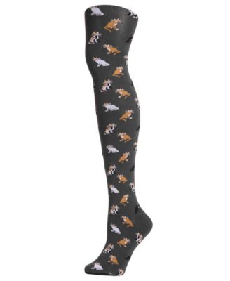 Women's Pretty Kitties Reinforced Toe Sweater Tights