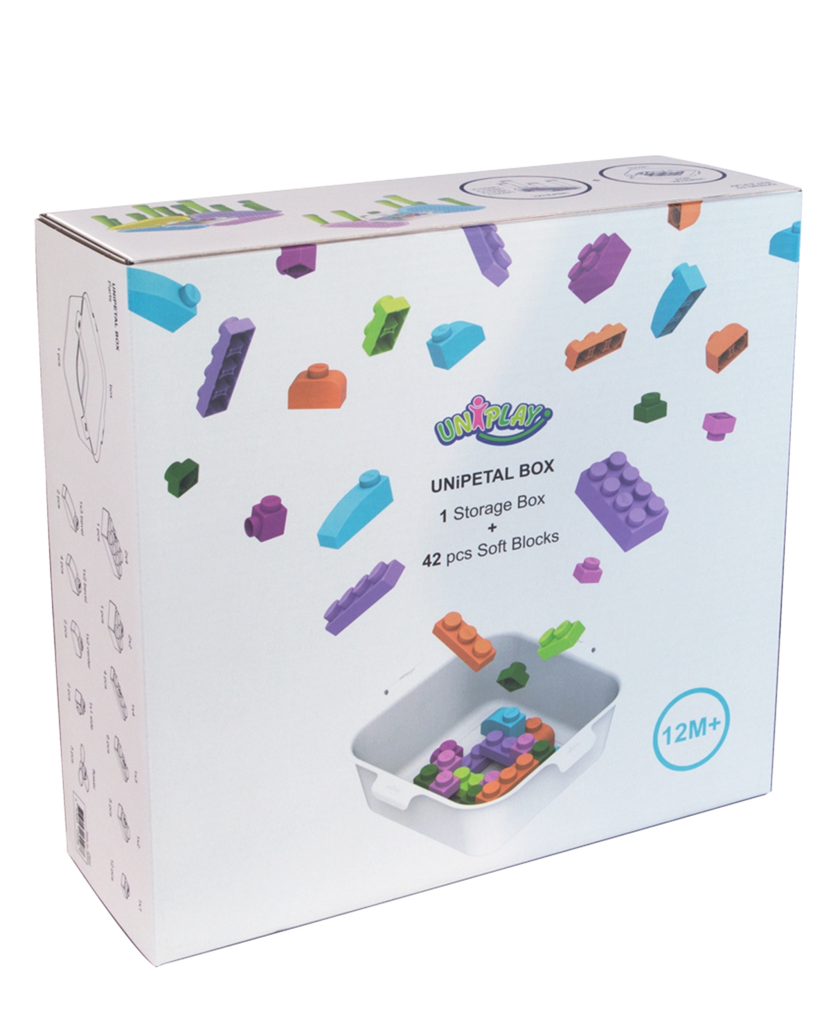 Shop Uniplay 42 Piece In 11 Different Sizes Soft Building Blocks In Multi
