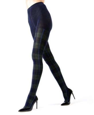 Women's Glasgow Large Tartan Plaid Sweater Tights