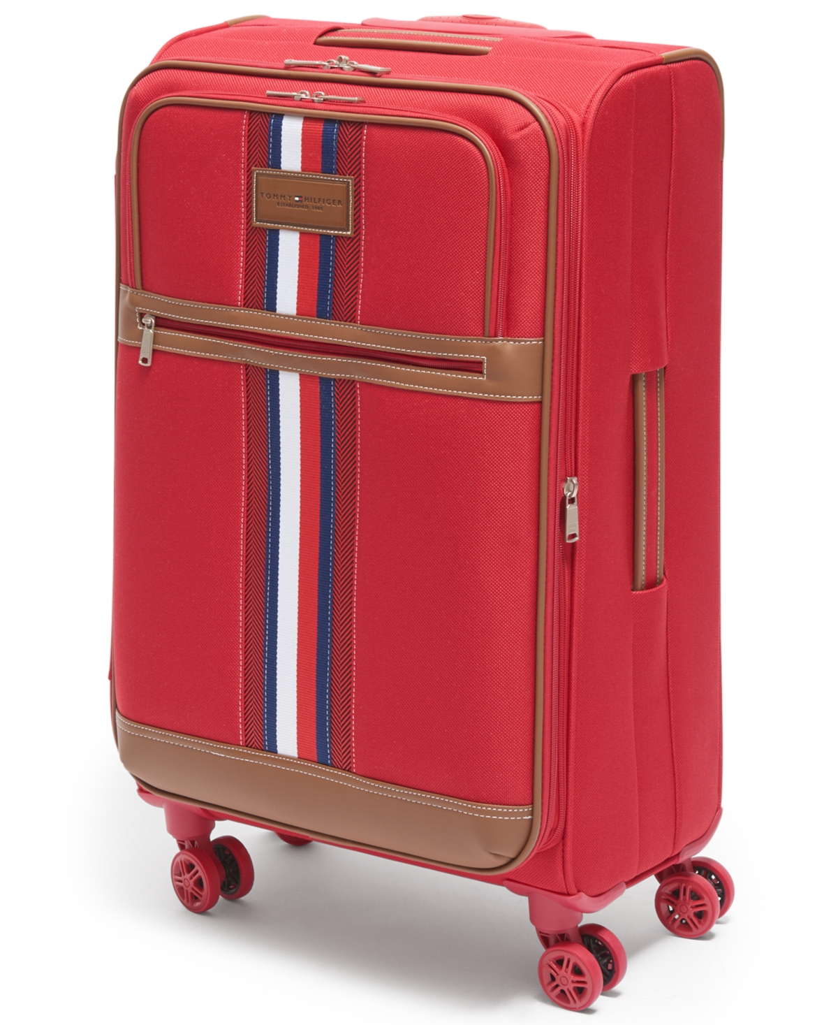 Tommy Hilfiger Closeout!  Logan 25" Softside Spinner In Red