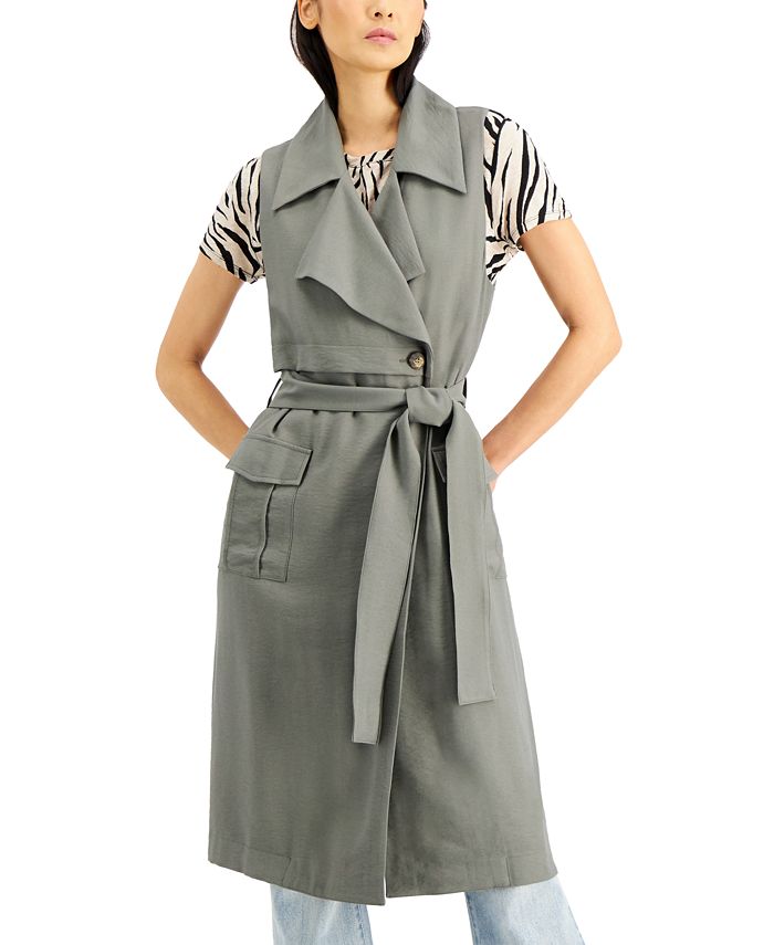 Inc International Concepts Sleeveless, Sleeveless Trench Coat Dress At Macy S