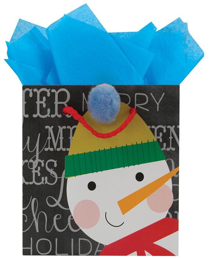 The Gift Wrap Company Forever Christmas Assorted Mini Gift Bags, Set of