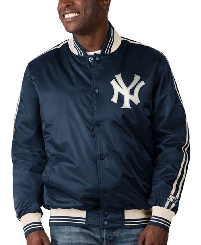 Starter New York Yankees Men's Orginator Satin Jacket - Macy's