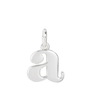 Fine Silver Plated Letter Initial Charms