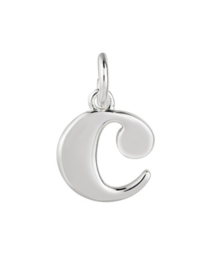 Fine Silver Plated Letter Initial Charms