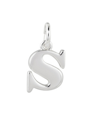 Fine Silver Plated Letter Initial Charms