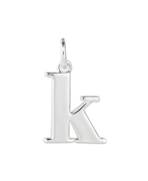Fine Silver Plated Letter Initial Charms