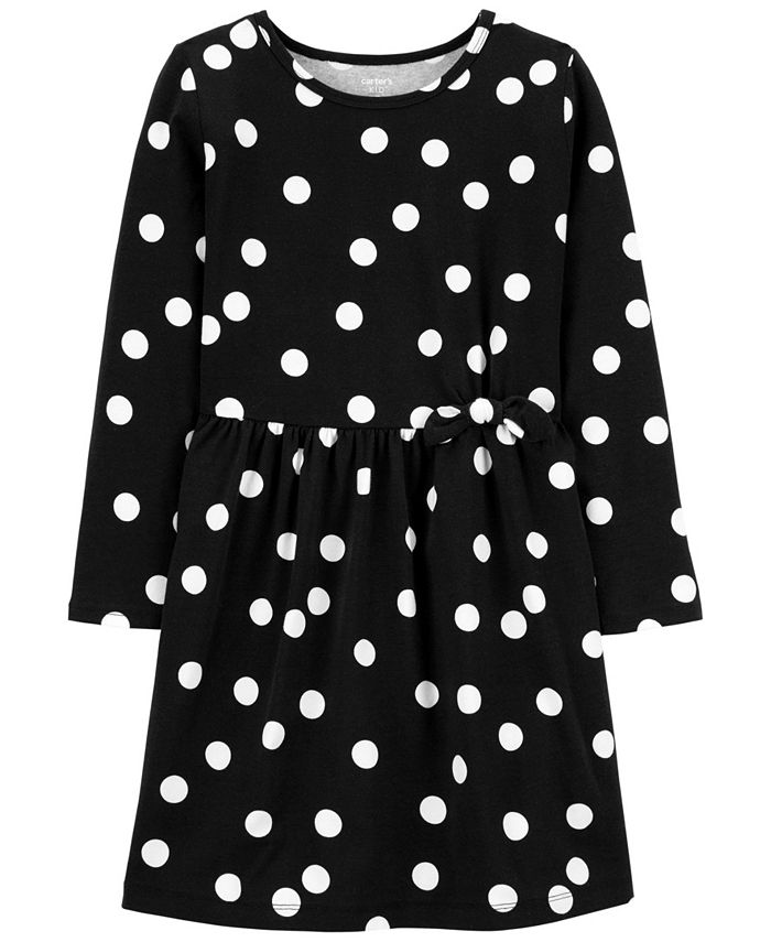 Carter's Carters Big Girl Polka Dot Jersey Dress Macy's